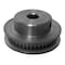 B&B Manufacturing 44MP012M6FA6, Timing Pulley, Aluminum, Clear Anodized,  44MP012M6FA6 - alternate 1